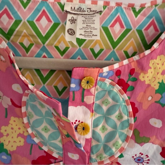 MATILDA JANE Floral Sleeveless Fit & Flare Dress Whimsical Boho Playful XS - Picture 9 of 13